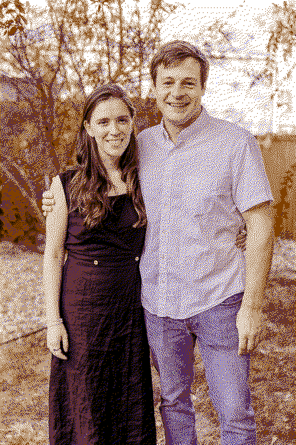 Paul and Rosalynn dressed up outside